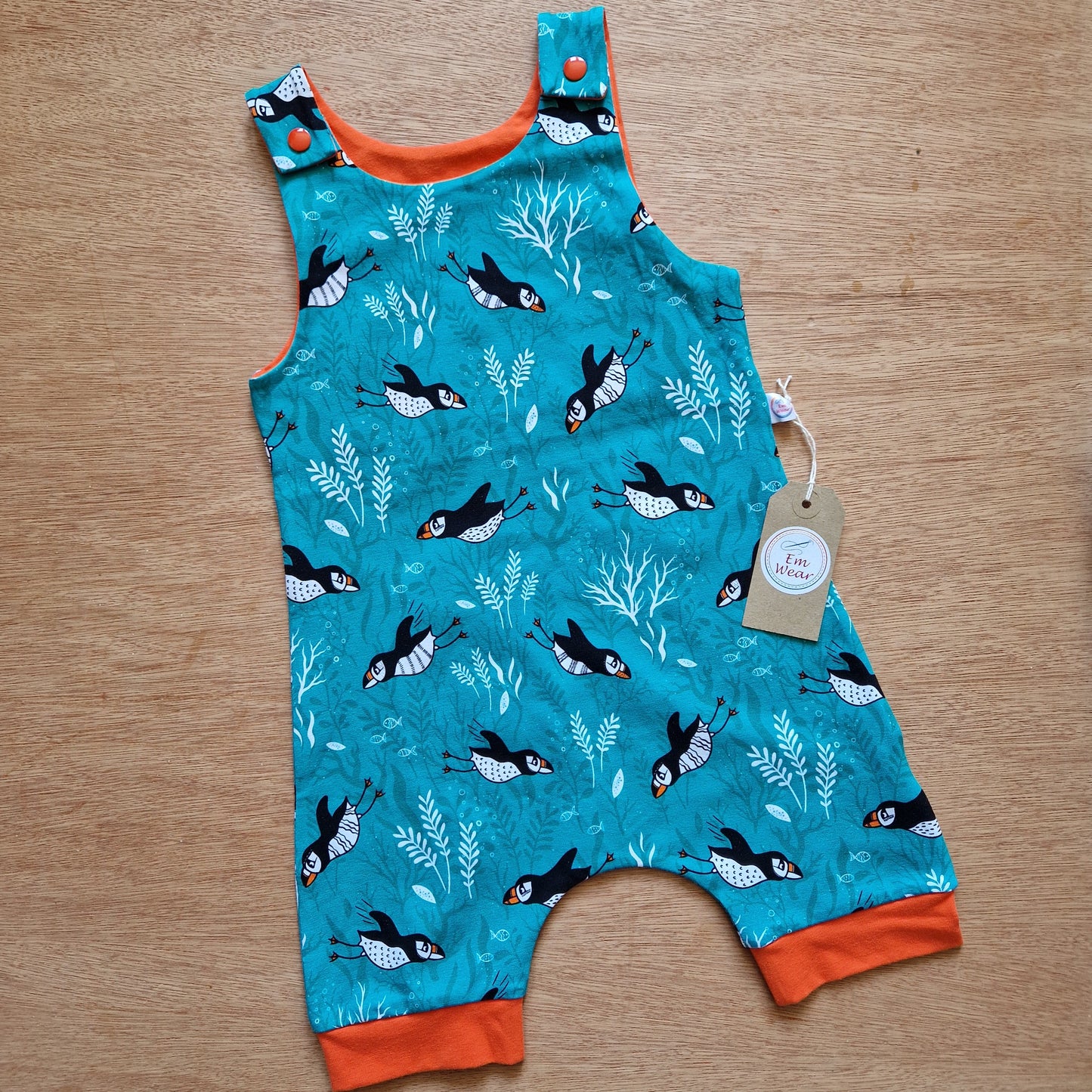 Diving Puffins Shortie Romper - 60% Off