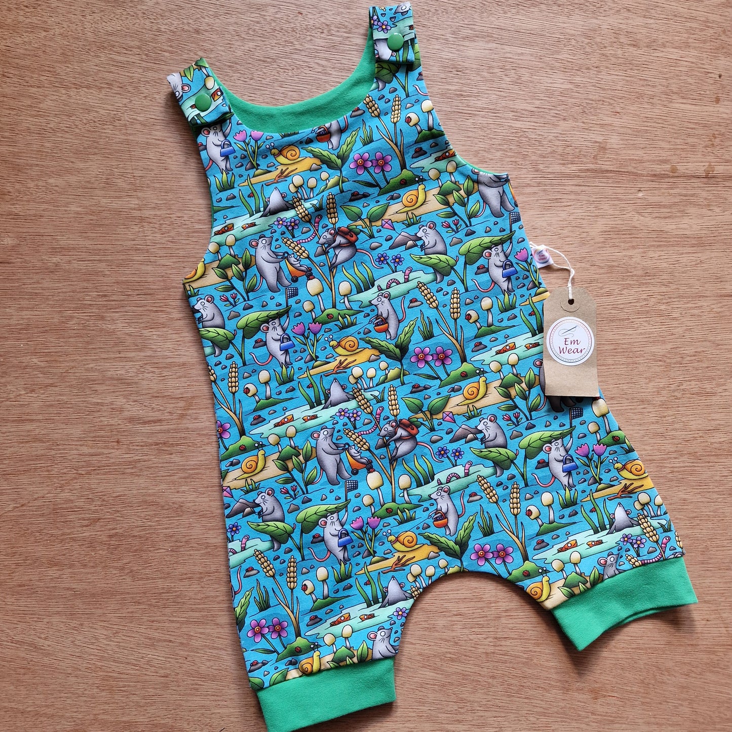 Organic & Exclusive Mouse Day Out Shortie Romper - 50% Off