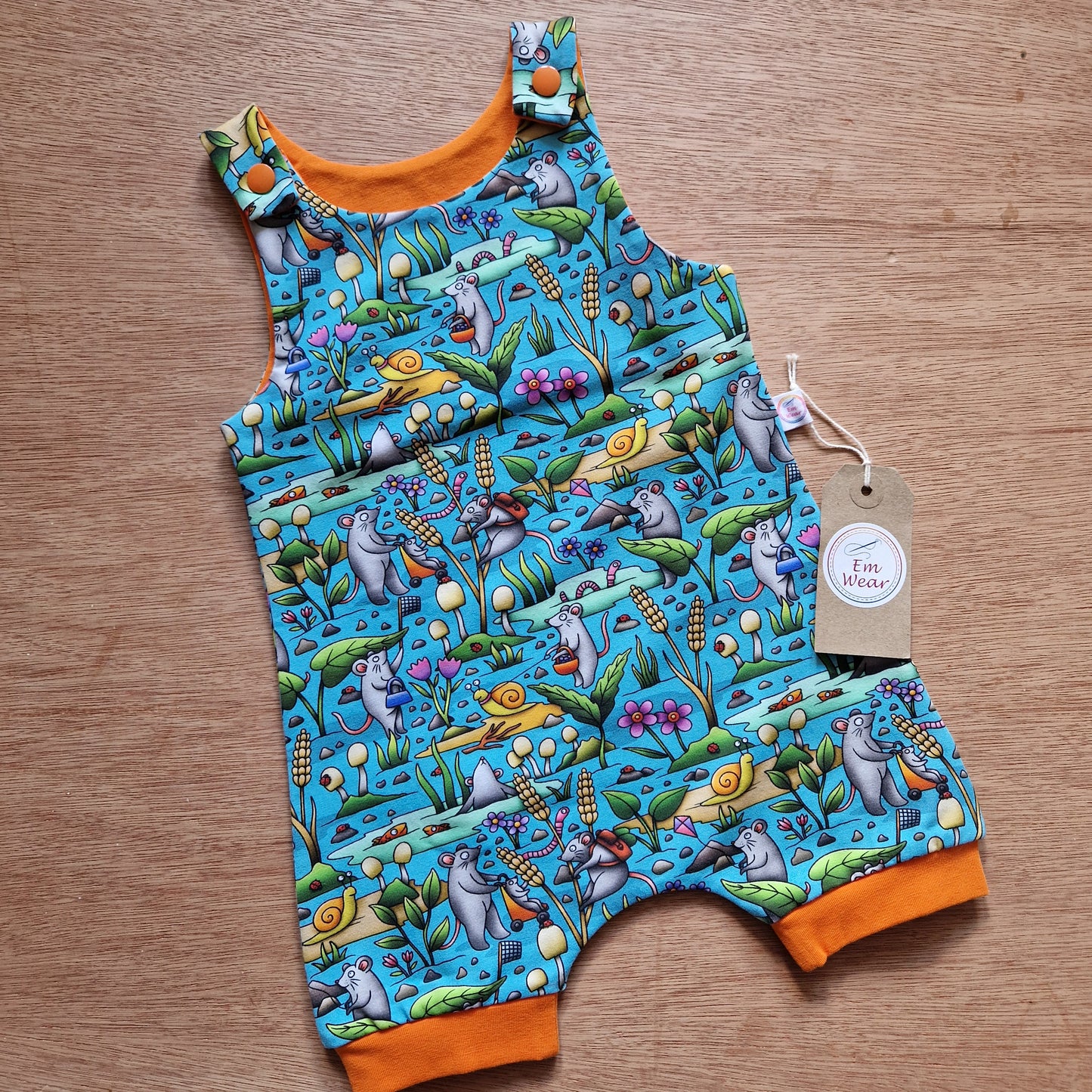 Organic & Exclusive Mouse Day Out Shortie Romper - 50% Off