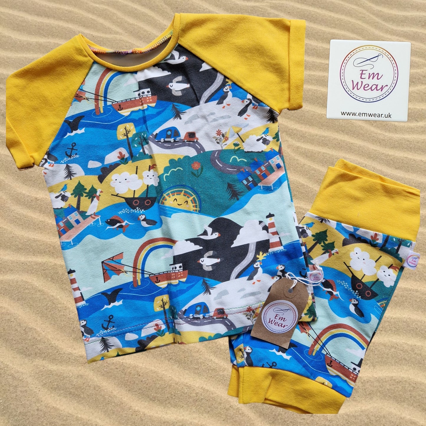 Sale T-shirt & Shorts Loungewear Sets - 50% Off (Various Designs Available)