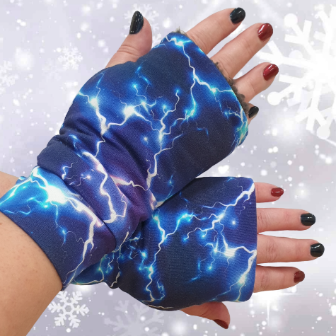 Adult Christmas Fingerless Gloves