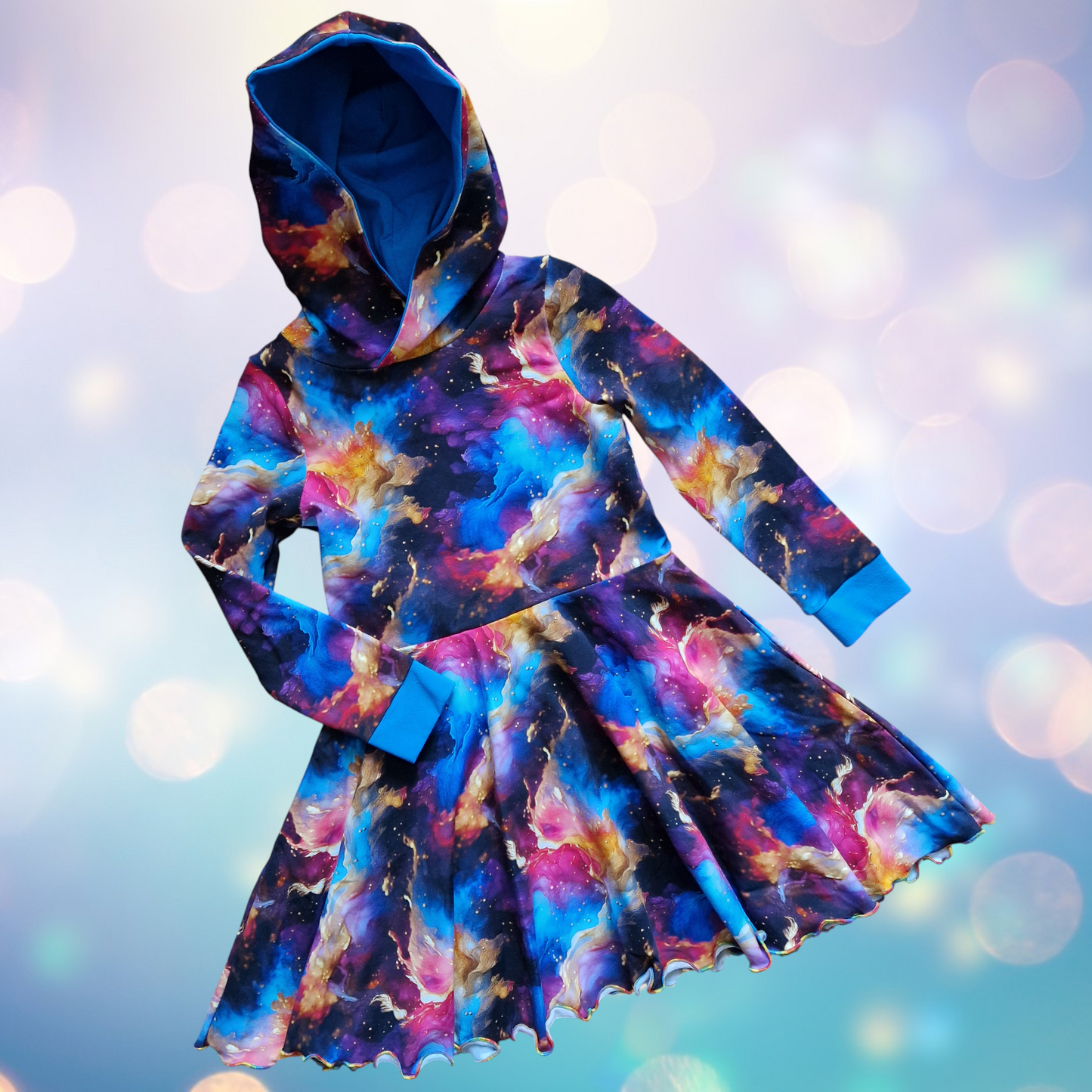 Christmas Baby and Child Hoody Twirly Dress