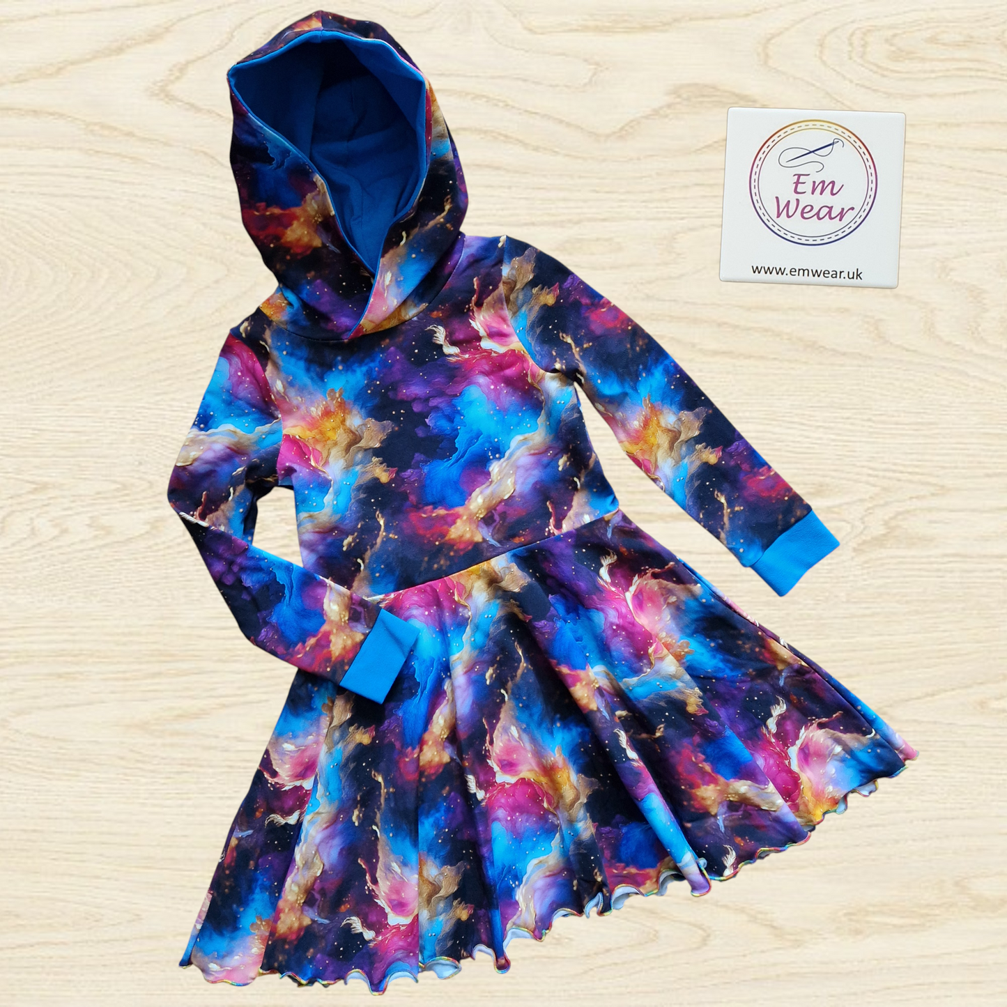Christmas Baby and Child Hoody Twirly Dress