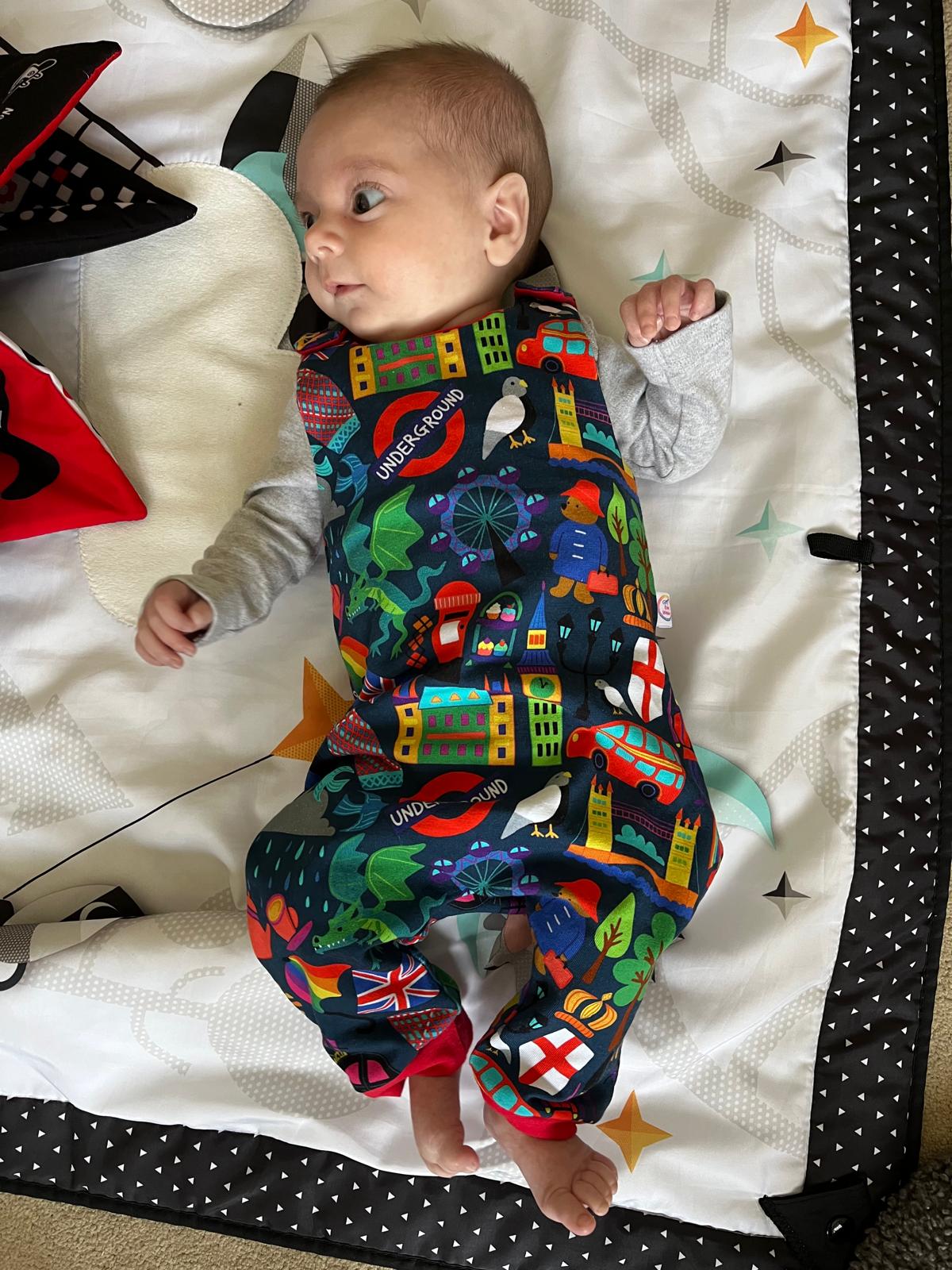 Baby and Child Romper with Poppers - Optional Snap Crotch