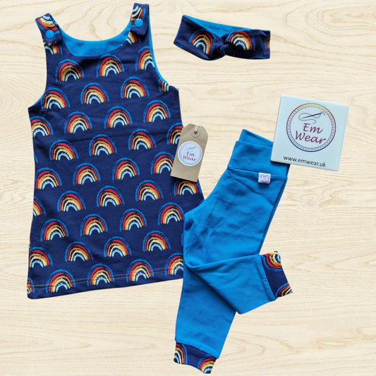 Sale Pinafore, Leggings & Headband Set - 50% Off