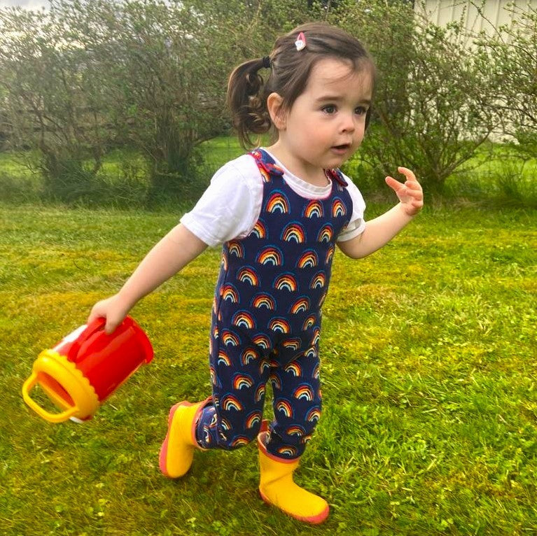 Baby and Child Romper with Poppers - Optional Snap Crotch Opening