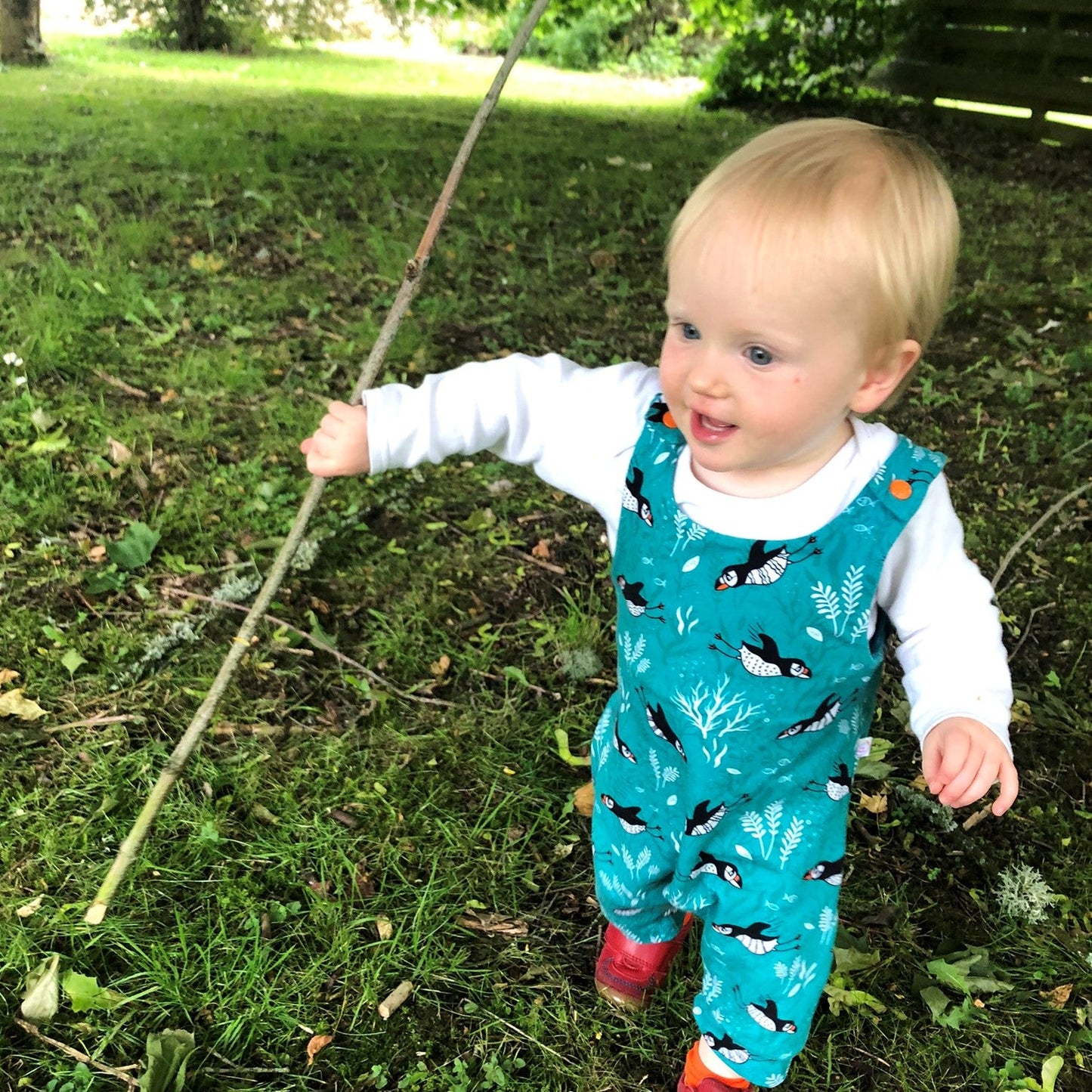 Baby and Child Romper with Poppers - Optional Snap Crotch Opening