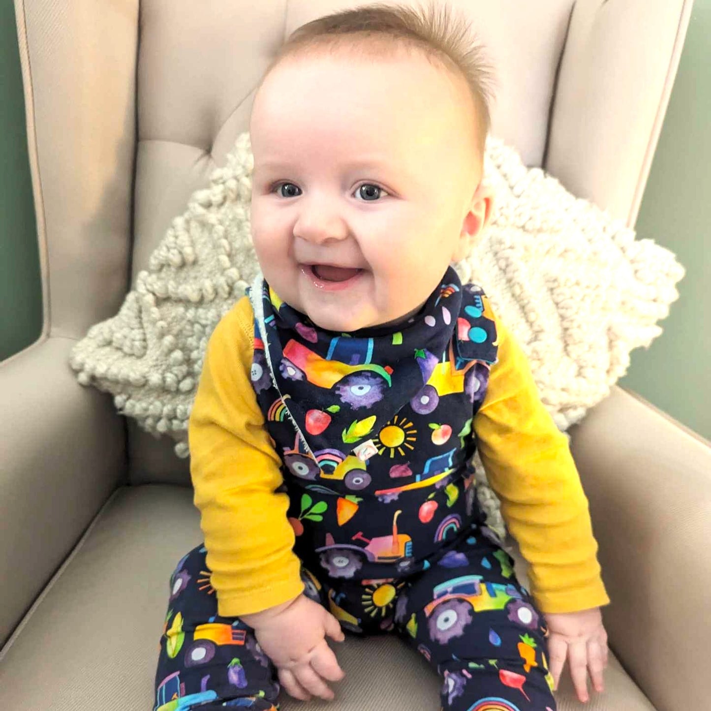 Baby and Child Romper with Poppers - Optional Snap Crotch Opening