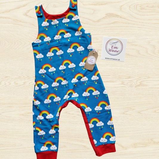 Snap Crotch Romper - Sleepy Rainbows