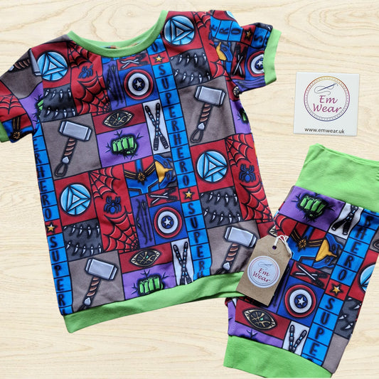 Sale T-shirt & Shorts Loungewear Sets - 50% Off (Various Designs Available)