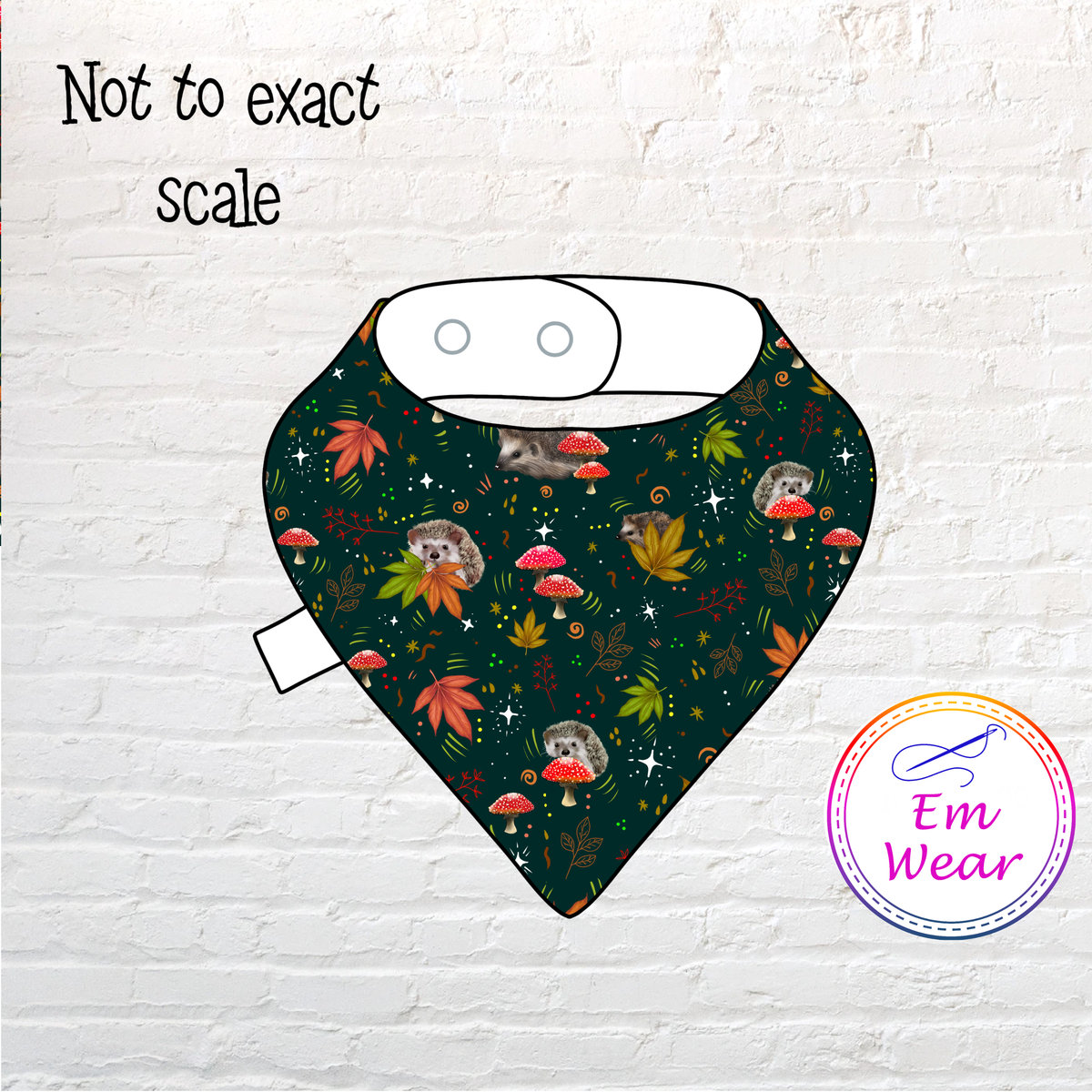 Hedgehogs Dribble Bib