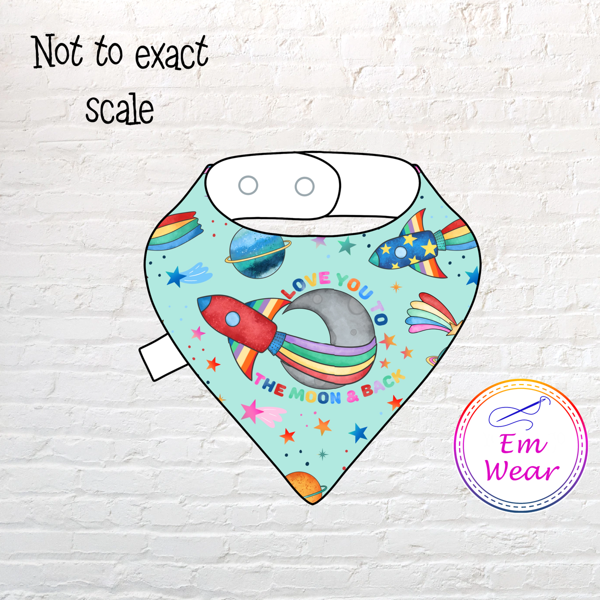Moon and Back Dribble Bib