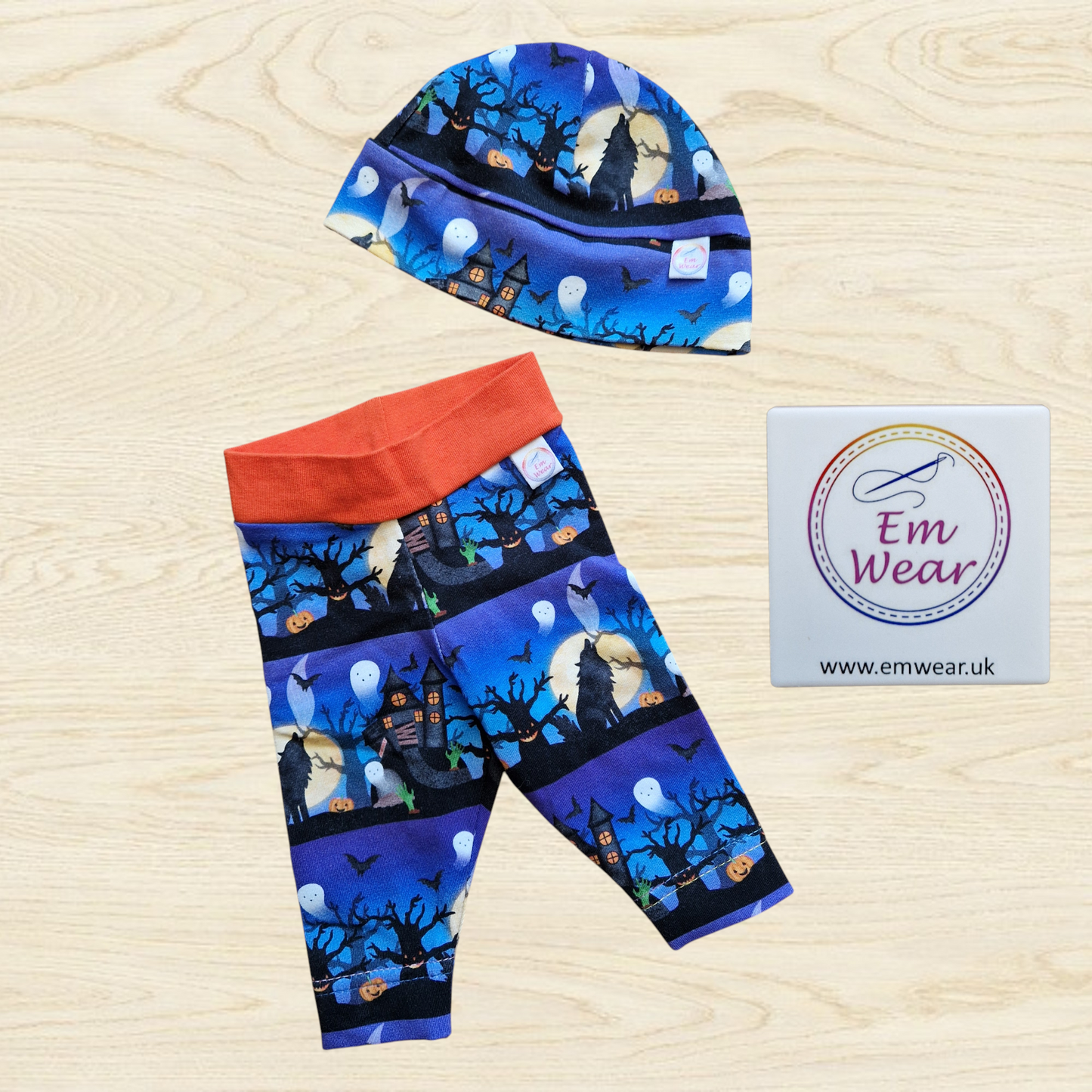 Ex-Display Halloween Leggings & Hat Set Premie Size - 75% Off