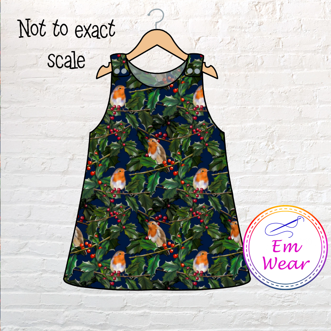 Christmas Baby and Child Pinafore