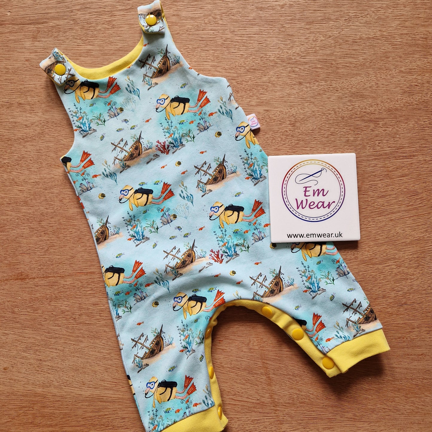 Baby and Child Romper with Poppers - Optional Snap Crotch