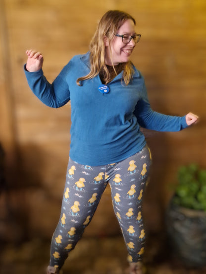 Adult Christmas Robin Leggings