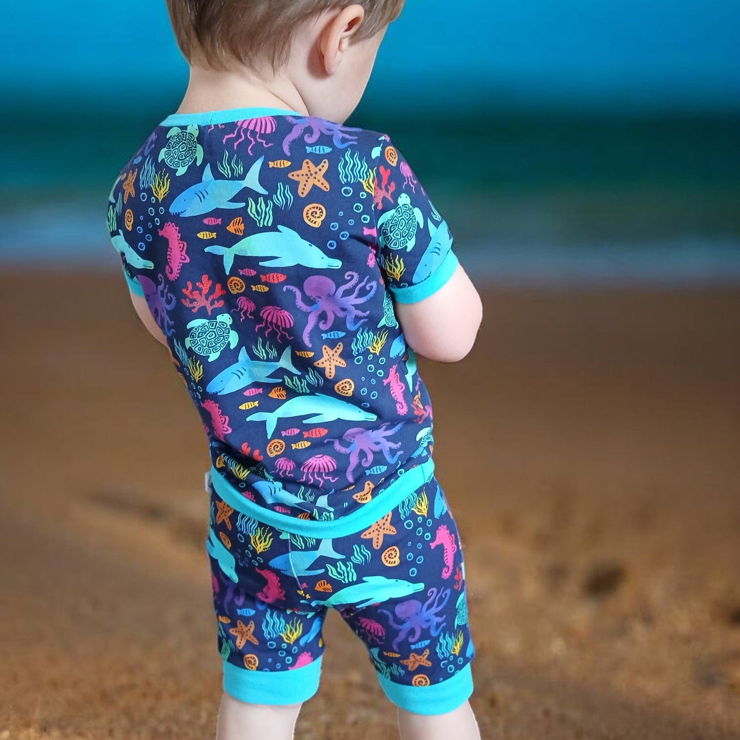 Underwater Duck T-shirt & Shorts Loungewear Set