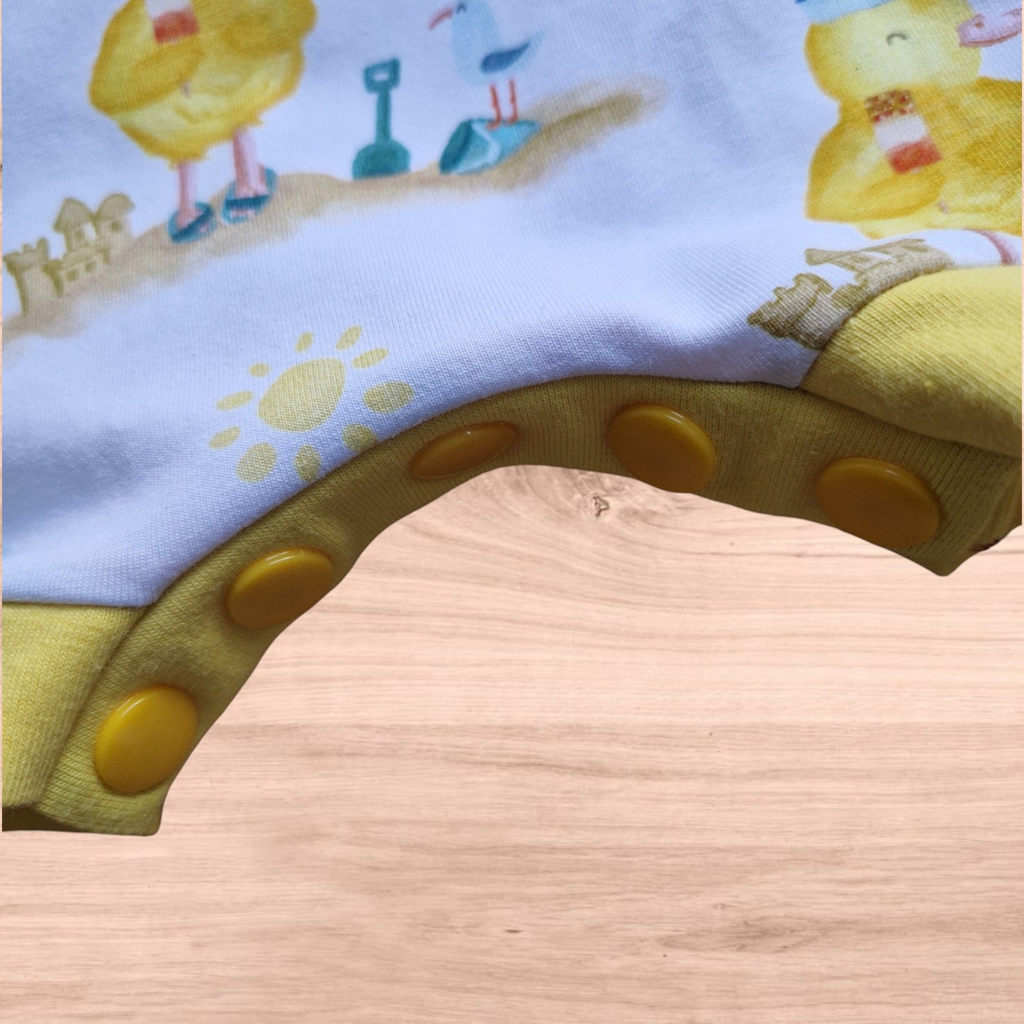Baby and Child Shortie Romper with Poppers - Optional Snap Crotch