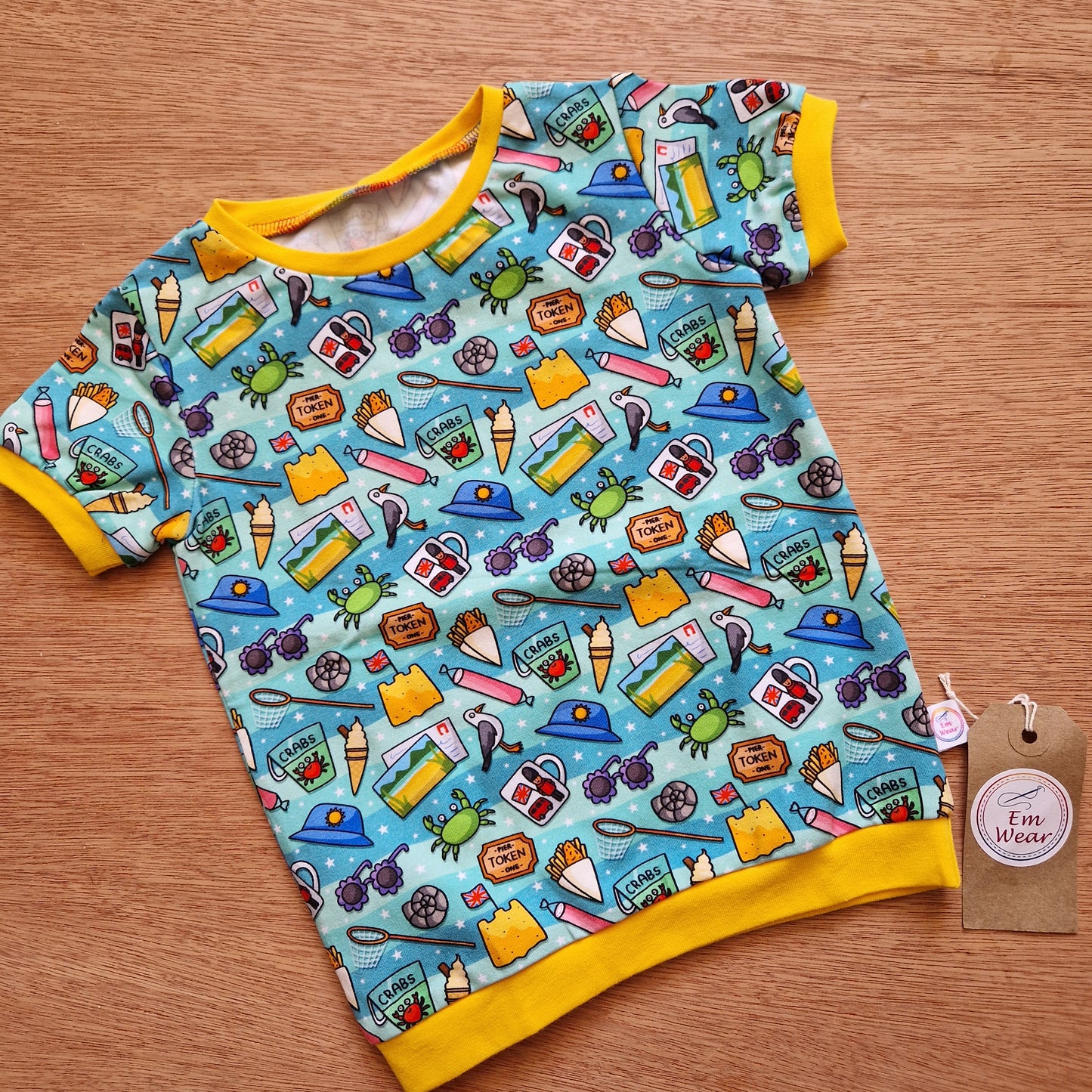 Exclusive & Organic Beach Fun Short Sleeve T-shirt - 50% Off