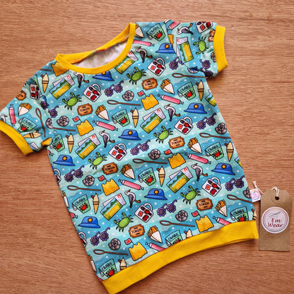 Exclusive & Organic Beach Fun Short Sleeve T-shirt - 50% Off