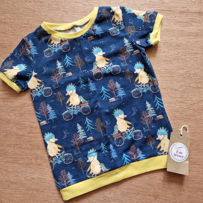 Duck on Bike Short Sleeve T-shirt