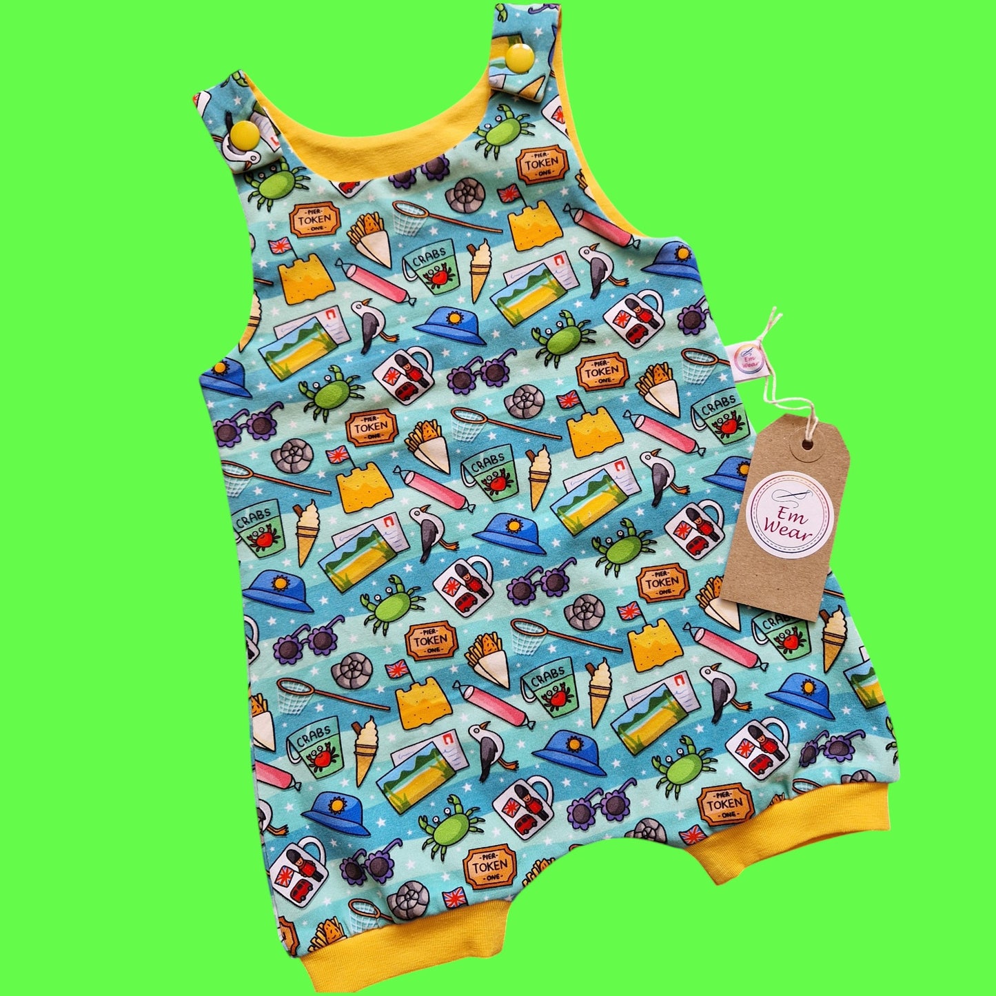 Exclusive Beach Fun Shortie Romper