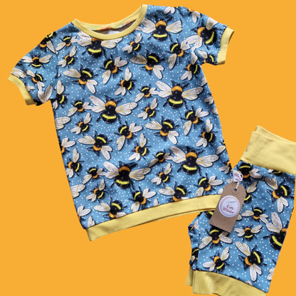Bumblebee T-shirt & Shorts Loungewear Set