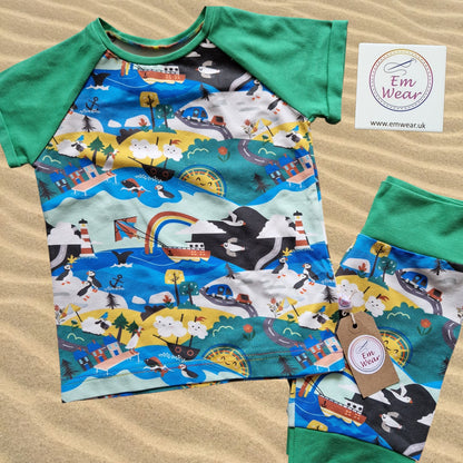 Sale T-shirt & Shorts Loungewear Sets - 50% Off (Various Designs Available)