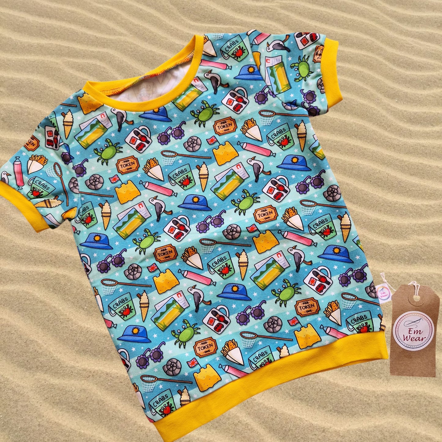 Exclusive & Organic Beach Fun Short Sleeve T-shirt - 50% Off