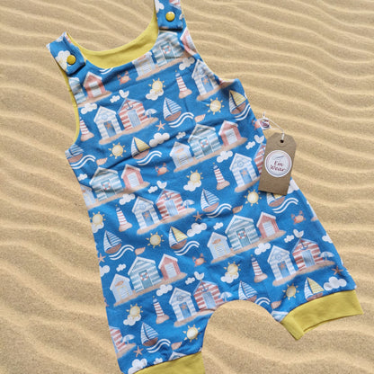 Organic Beach Huts Shortie Romper - 60% Off