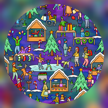 Christmas Market Scene Exclusive Tote Bag