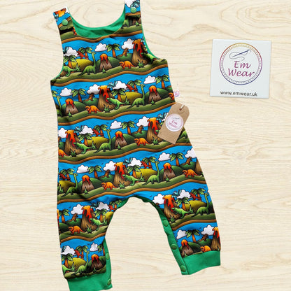 Snap Crotch Romper - Dinoland