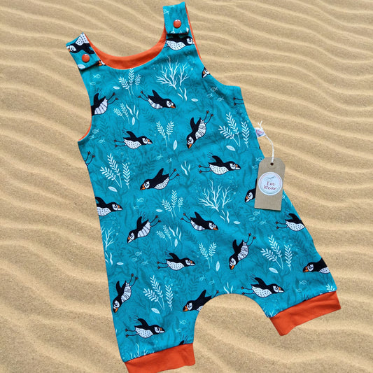 Diving Puffins Shortie Romper - 60% Off