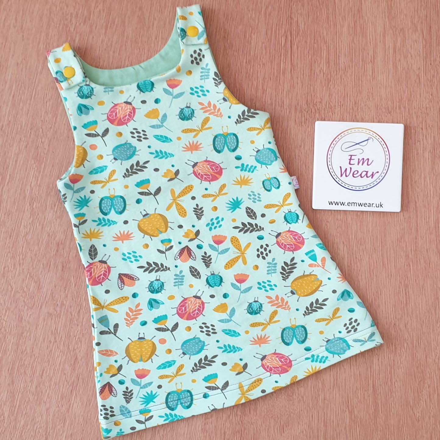 Green Bugs Pinafore