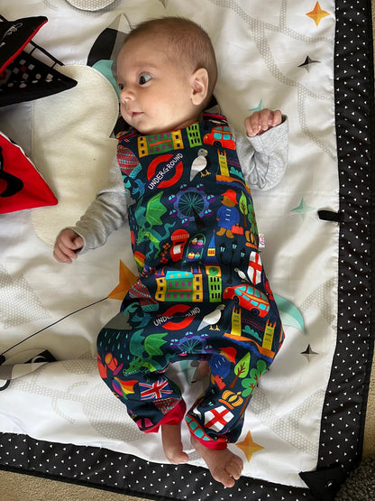 Baby and Child Romper with Poppers - Optional Snap Crotch