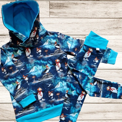Ice Skating Puffins Hoody