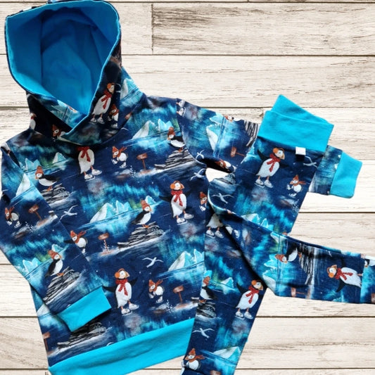 Ice Skating Puffins Hoody