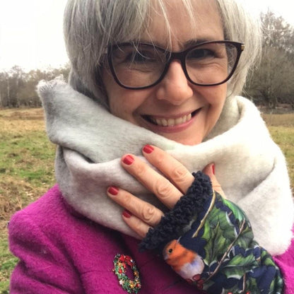 Adult Christmas Fingerless Gloves