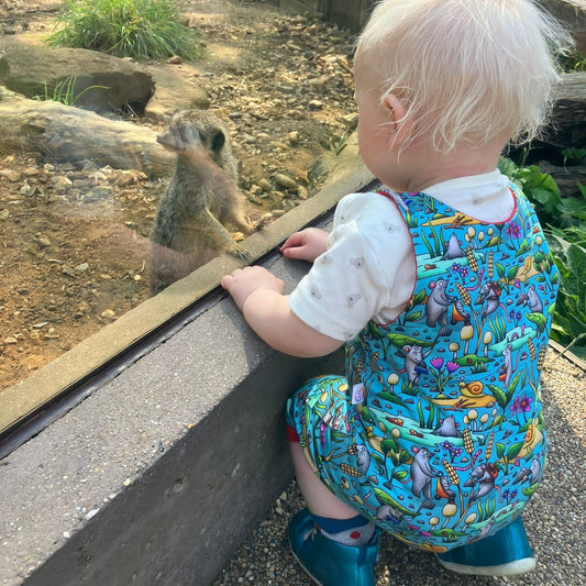 Organic & Exclusive Mouse Day Out Shortie Romper - 50% Off