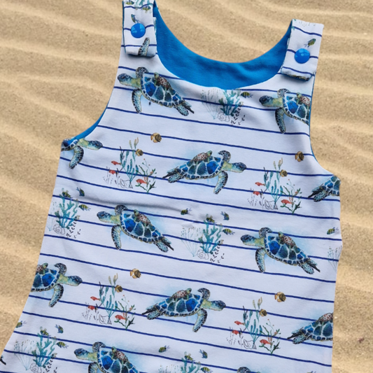 Stripey Turtles Romper