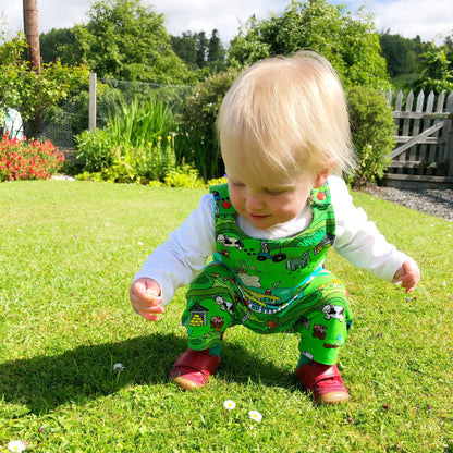 Baby and Child Romper with Poppers - Optional Snap Crotch