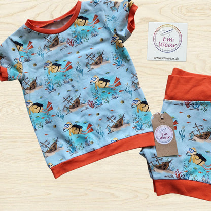 Sale T-shirt & Shorts Loungewear Sets - 50% Off (Various Designs Available)