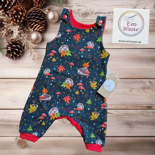 Exclusive Hedgehogs Snap Crotch Romper - Organic