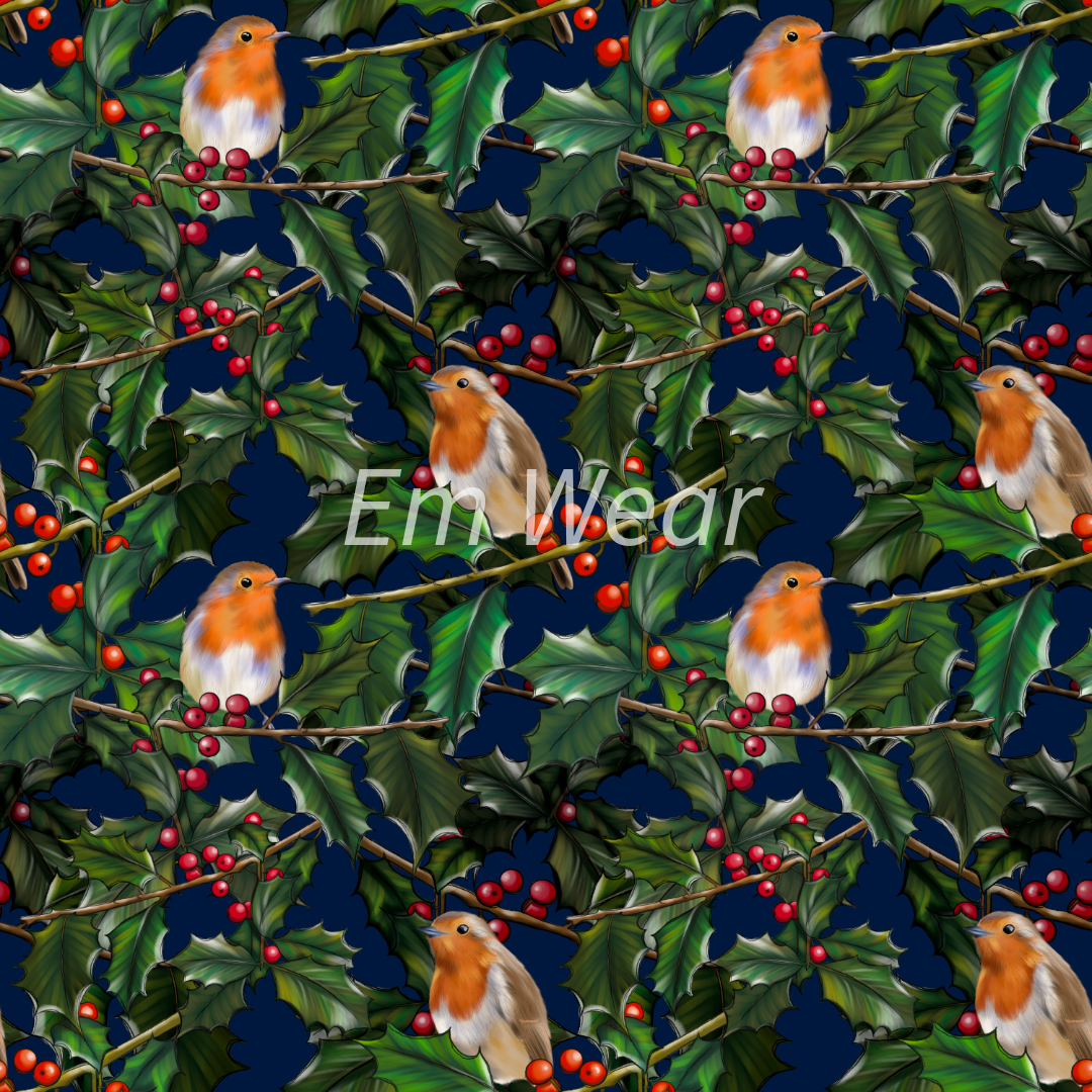 Adult Christmas Robin Leggings
