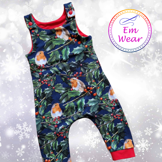 Winter Robins Romper