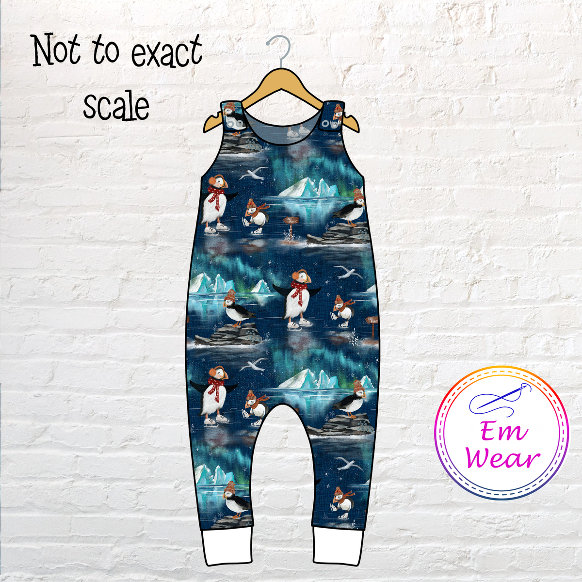 Ice Skating Puffins Romper