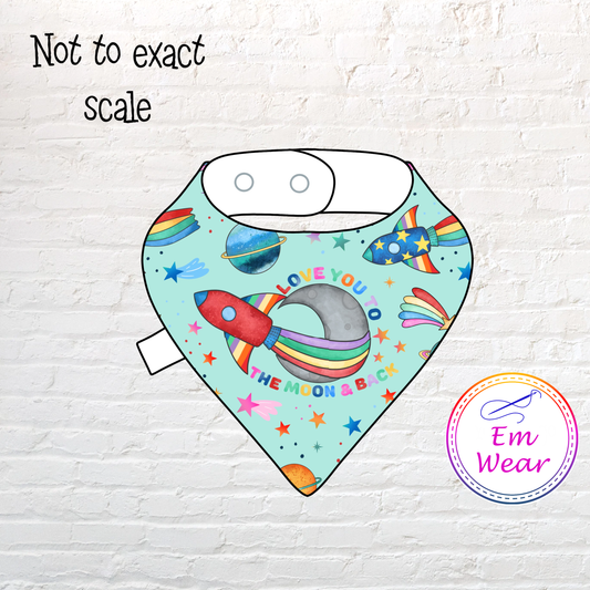 Moon and Back Dribble Bib