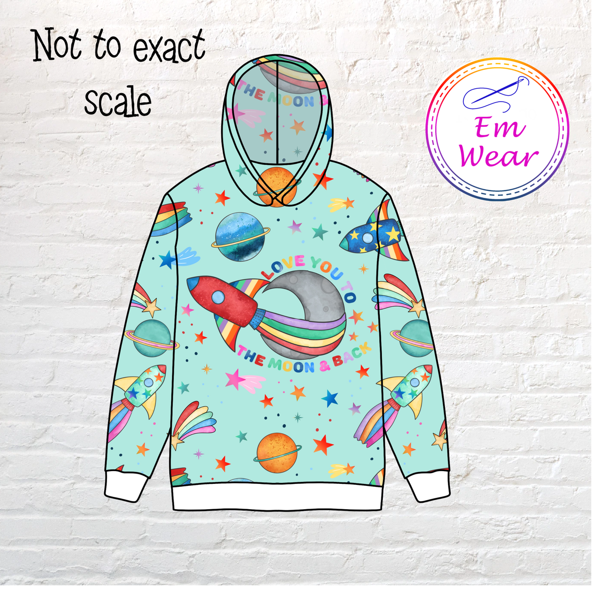 Moon and Back Hoody Set