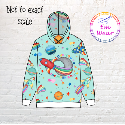 Moon and Back Hoody Set