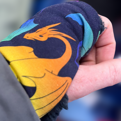 Ombre Dragons Fingerless Gloves